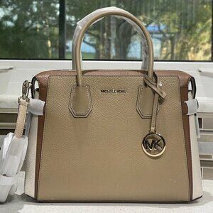 MK MERCER MEDIUM ZIP BELTED SATCHEL SHOULDER BAG